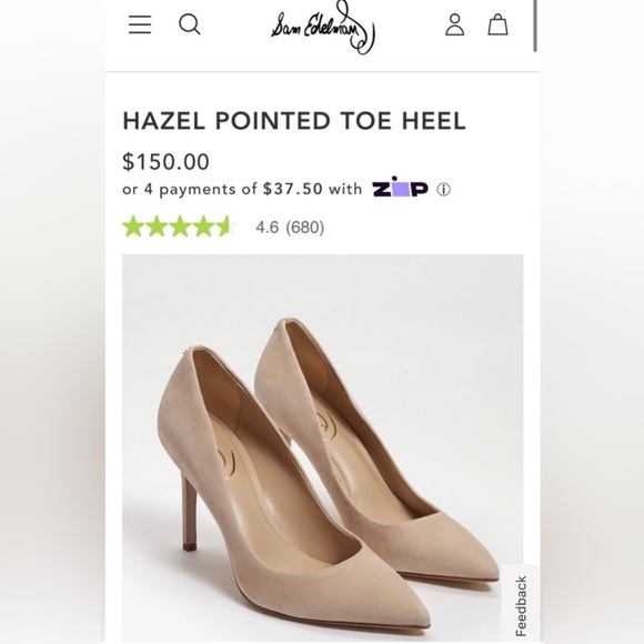 Sam Edelman Suede Hazel Heel; size 6 - Picture 10 of 10